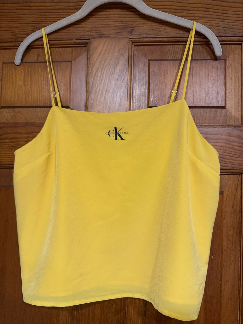 Calvin Klein Bright Yellow Adjustable Strap Camisole